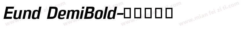 Eund DemiBold字体转换